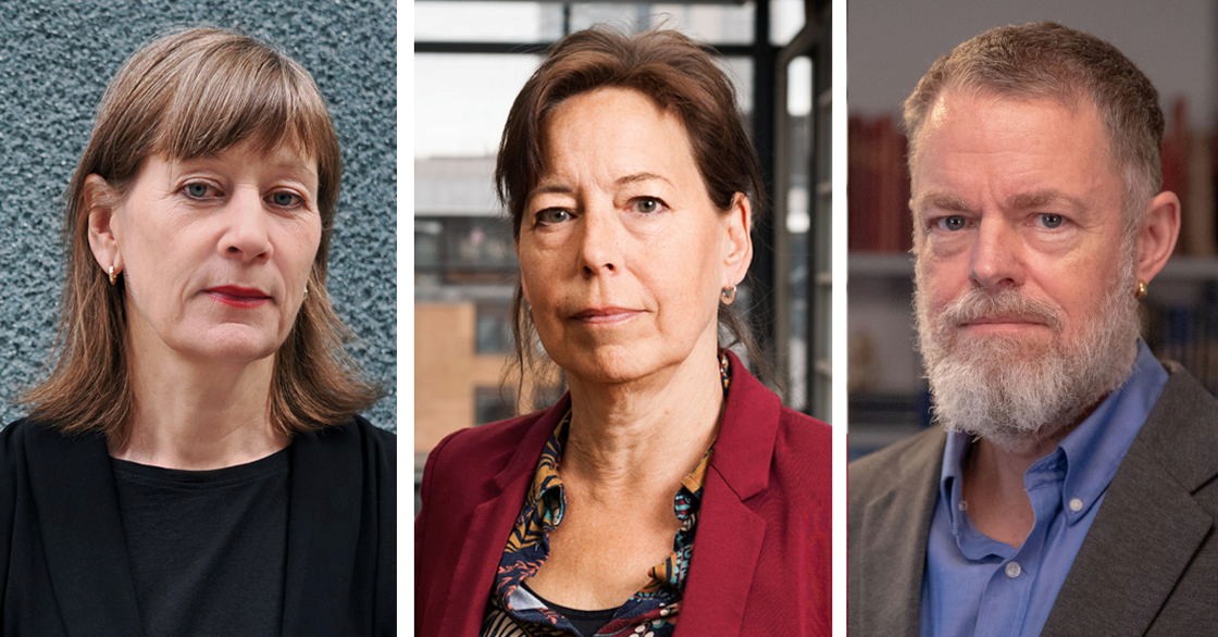 Silvia Ernhagen, Svensk biblioteksförening. Anna-Karin Lindblom, Folkbildningsrådet. David Samuelsson, Studieförbunden i samverkan. Foto: Severus Tenenbaum/Kerstin Westeson/Dena Eidi.